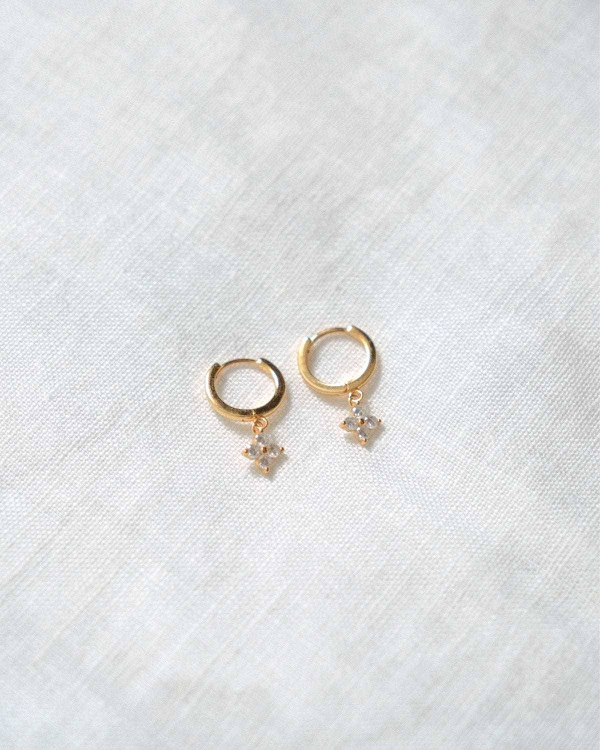 Aspyn Dangle Huggies in Gold