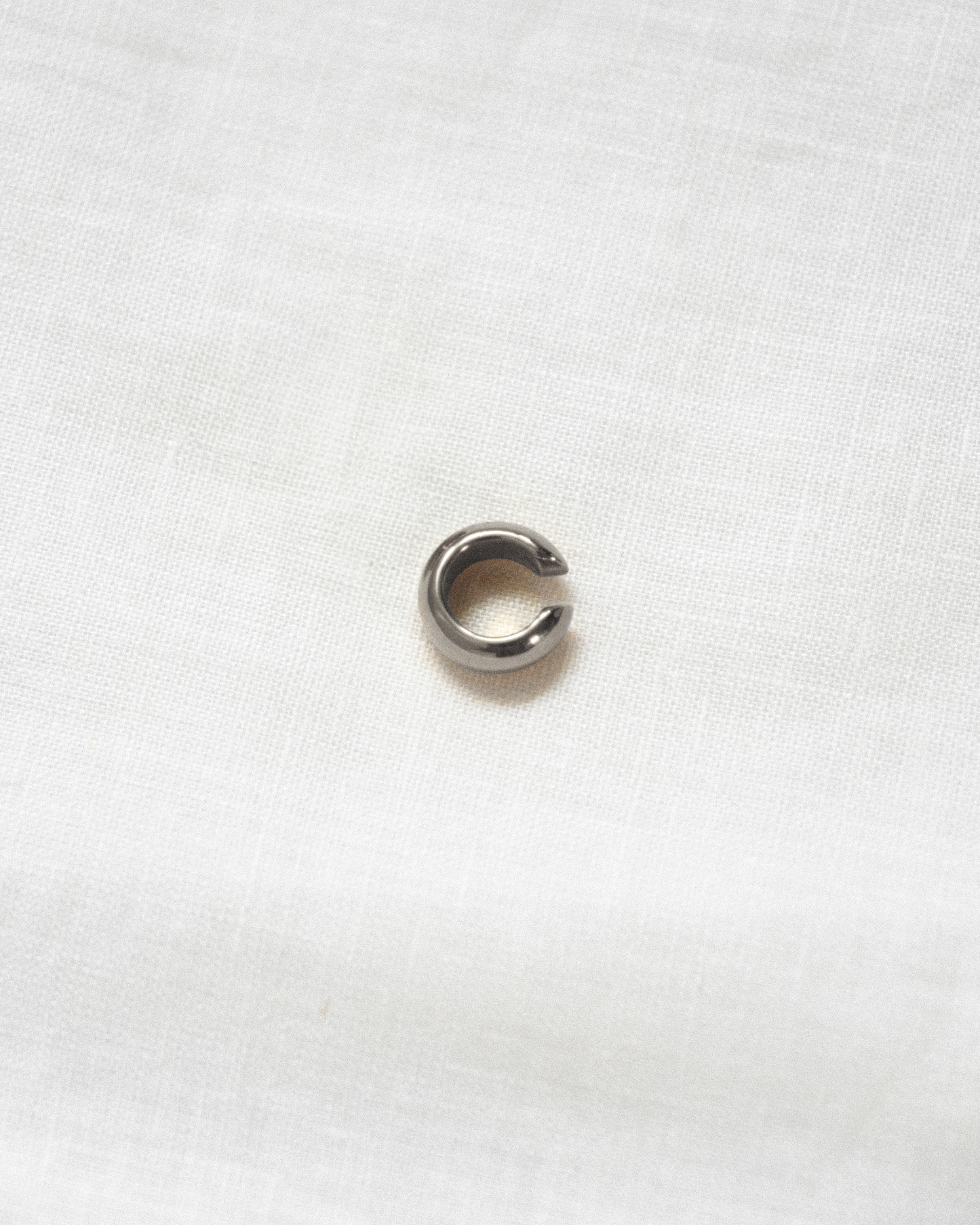 Cora Thick Ear Cuff in Silver (Single)
