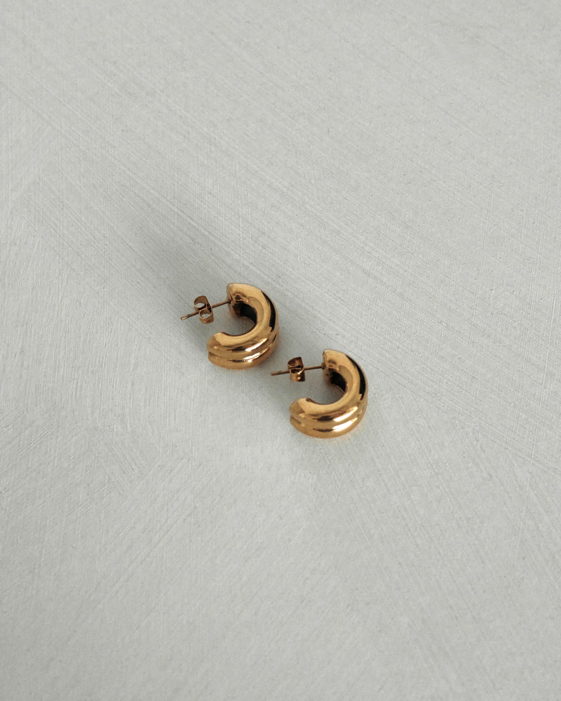 Klara Gold Hoop Earrings | Tarnish free and waterproof jewellery – Olea  Studios